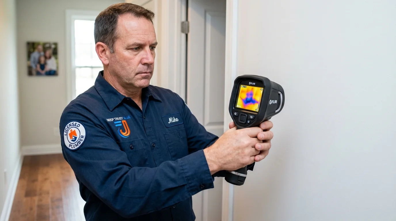 Thermal imaging leak detection by Johns Plumbing LLC in Richton Park